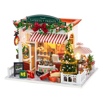 2Kids Toys - Miniatur-Haus Weihnachten Konditorei 2xAAA