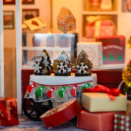 2Kids Toys - Miniatur-Haus Weihnachten Konditorei 2xAAA