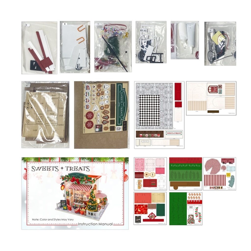 2Kids Toys - Miniatur-Haus Weihnachten Konditorei 2xAAA