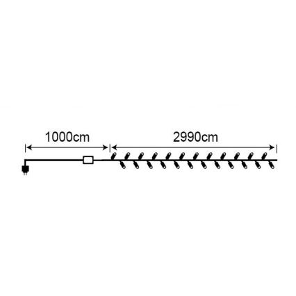31530 - Weihnachtskette - außen LED/14,4W/230V 30m