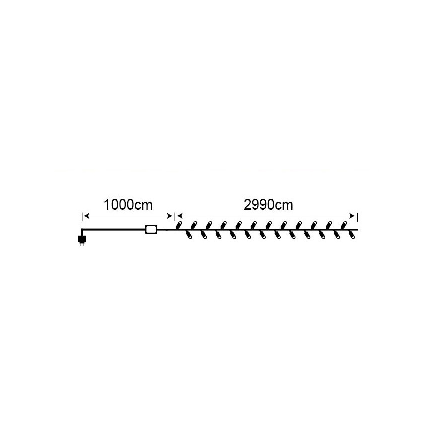 31530 - Weihnachtskette - außen LED/14,4W/230V 30m