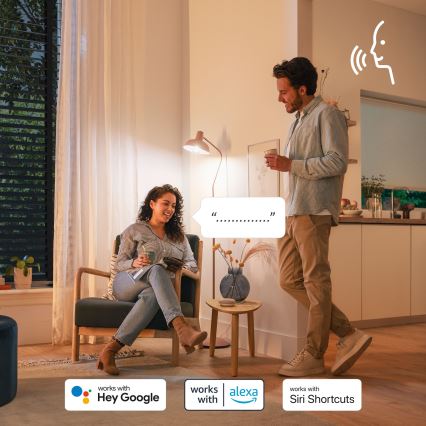 3er-Set dimmbare RGB-LED-Lampen Philips SMART A60 E27/8,8W/230V 2200-6500K