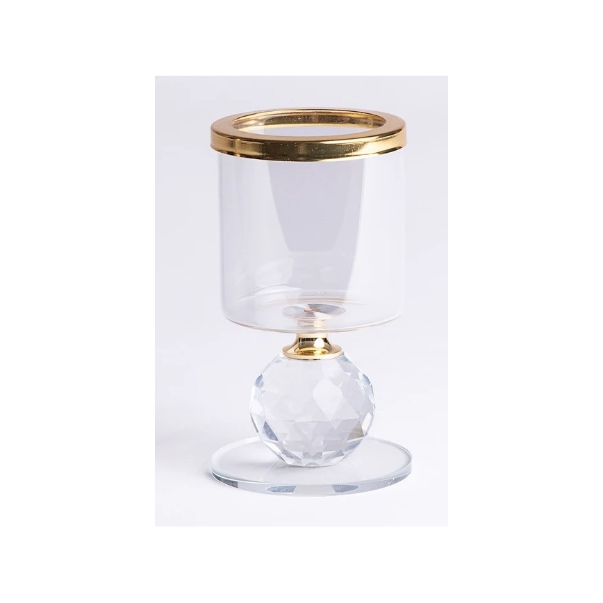 3er-Set Kerzenhalter, goldfarben