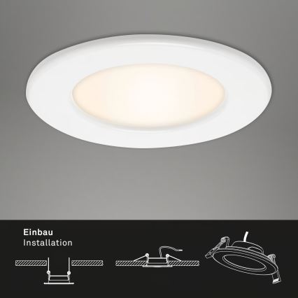 3er-Set LED-Badezimmer-Einbauleuchte LED/6W/230V 3000K IP44 Weiß