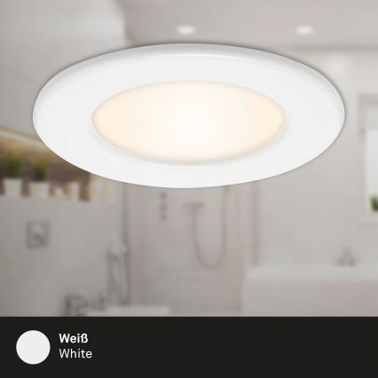 3er-Set LED-Badezimmer-Einbauleuchte LED/6W/230V 3000K IP44 Weiß