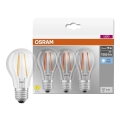 3er-Set LED-Filamentlampe BASE CLASSIC FILAMENT A60 E27/7,5W/230V 4000K - Osram