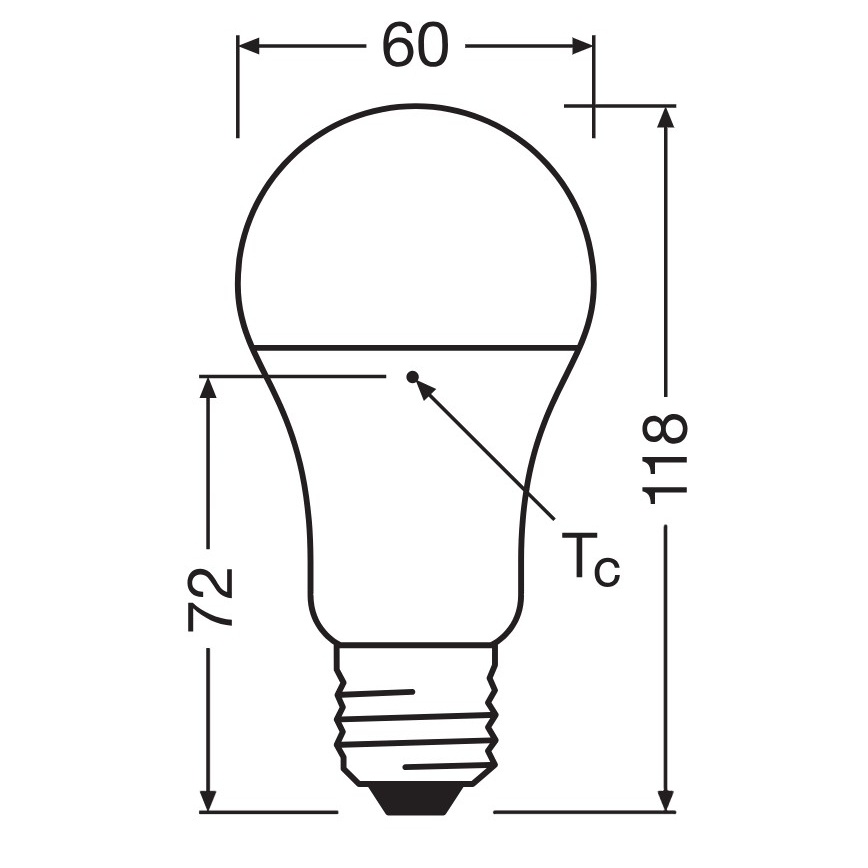 3er-Set LED-Leuchtmittel aus recyceltem Kunststoff A100 E27/14W/230V 4000K - Osram