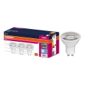 3er-Set LED-Reflektorlampe PAR16 GU10, 6,9 W, 230 V, 4000 K, 60° - Osram