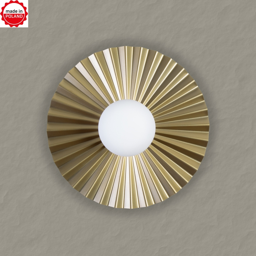 3er-Set Wandleuchten SUNPLISS, 1x G9/10W/230V, gold/creme