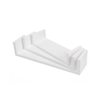 3er-Set Wandregale SHELFY, weiß