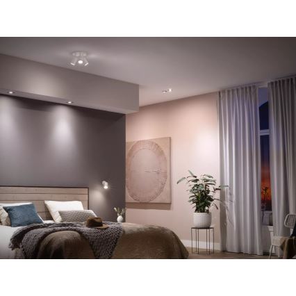 4er-Set dimmbarer LED-Leuchtmittel Philips Hue WHITE AMBIANCE GU10, 4,2 W, 230 V, 2200–6500 K