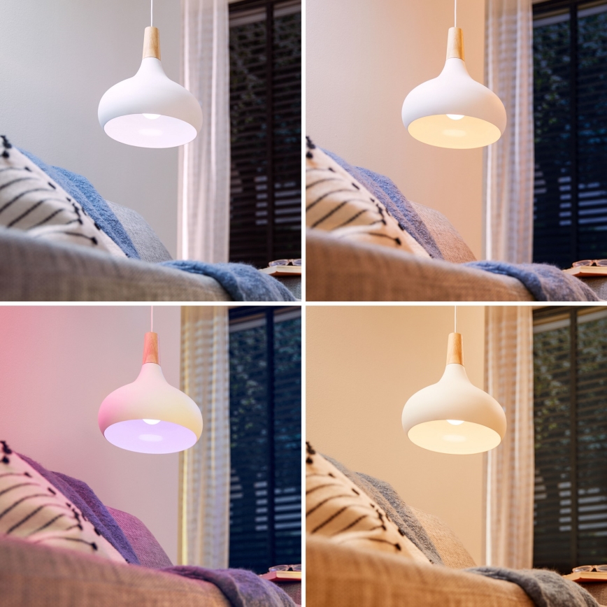 Set 4x dimmbare Philips SMART C37 LED-RGB-Leuchtmittel E14/5W/230V 2200-6500K