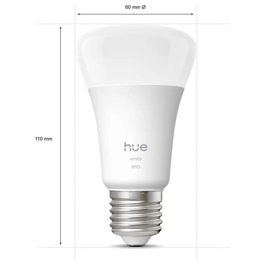 4er-Set dimmbarer LED-Leuchtmittel Philips Hue WHITE E27/7W/230V 2700K