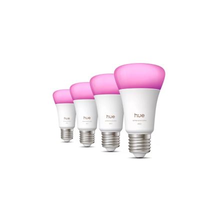 4er-Set dimmbare LED-Lampe Philips Hue WHITE AND COLOR AMBIANCE E27/6W/230V 1000-20000K