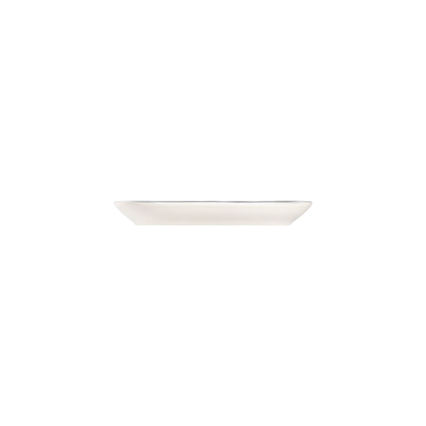53-teiliges Tafelservice, creme/silber, Porzellan