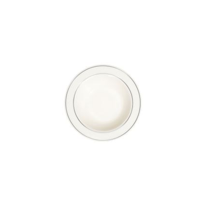 53-teiliges Tafelservice, creme/silber, Porzellan