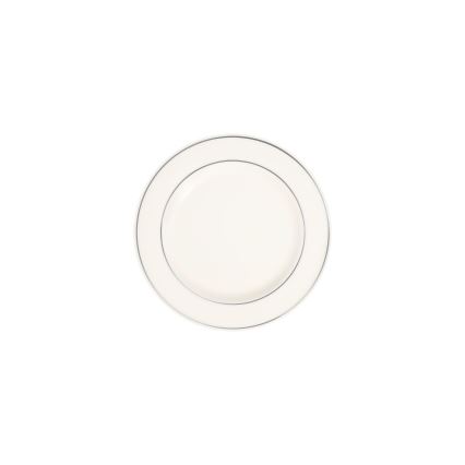 53-teiliges Tafelservice, creme/silber, Porzellan