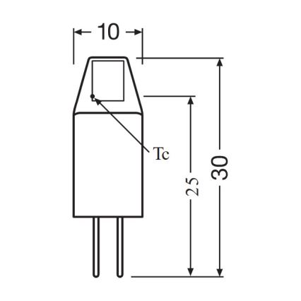 5er-Set LED-Leuchtmittel PIN MICRO G4/1W/12V 2700K - Osram