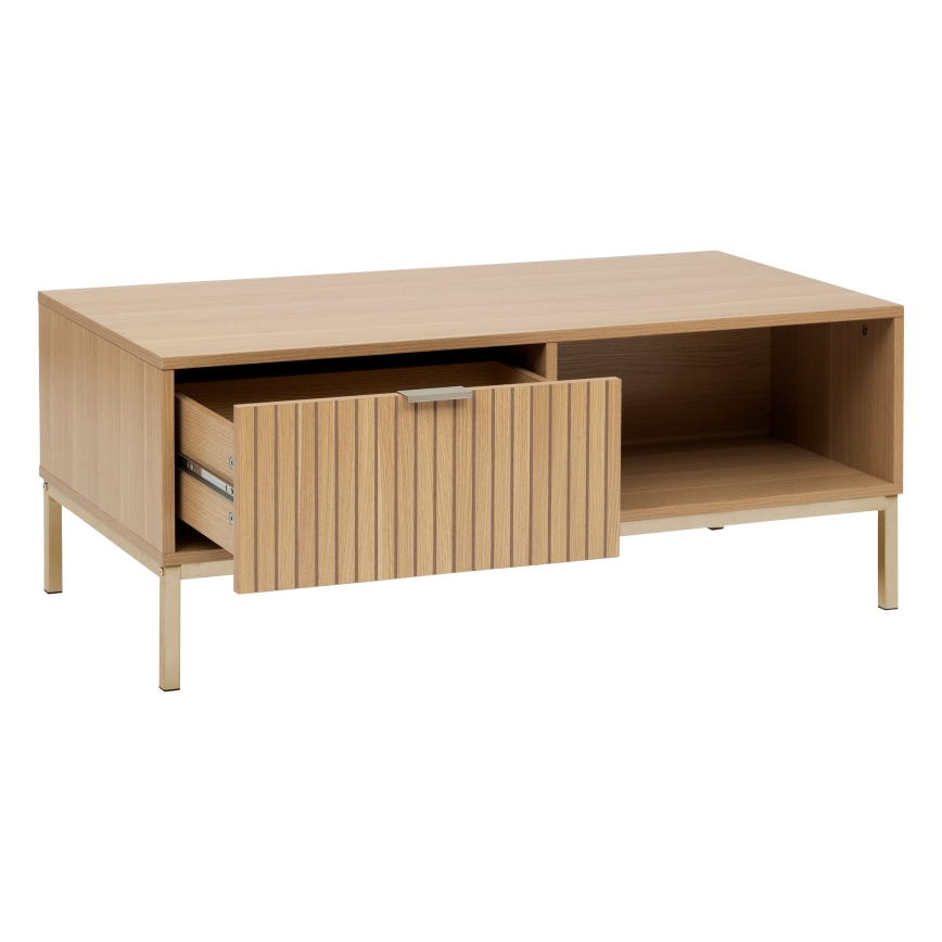 5five - Couchtisch ESEN 100x40 cm braun