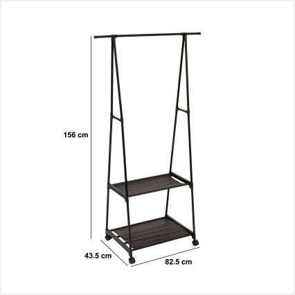 5five - Garderobenständer FESY 156x83 cm schwarz