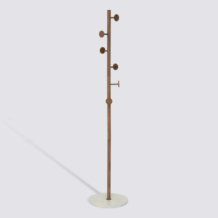 5five - Garderobenständer PERY 175x36,5 cm braun/weiß