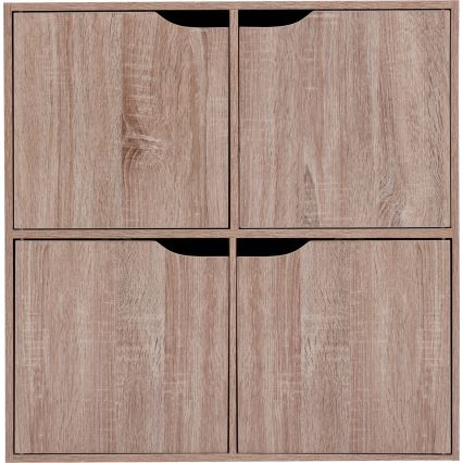 5five - Kommode TIDY 68x68x32 cm braun