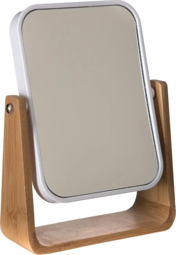 5five - Kosmetikspiegel NATUREO 21,8x16 cm Bambus/weiß