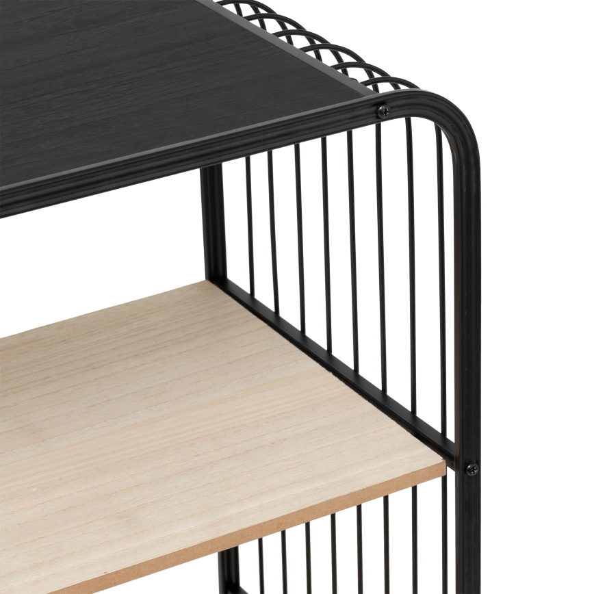 5five - Serviertisch/mobiler Regalwagen COLGE 97x55 cm schwarz/beige
