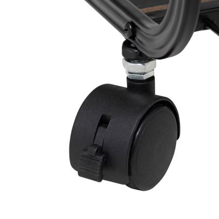 5five - Serviertisch/mobiler Regalwagen COLGE 97x55 cm schwarz/beige