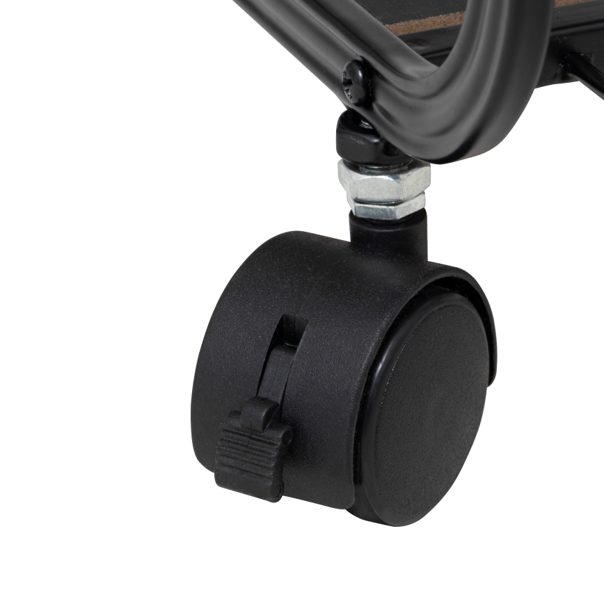 5five - Serviertisch/mobiler Regalwagen COLGE 97x55 cm schwarz/beige