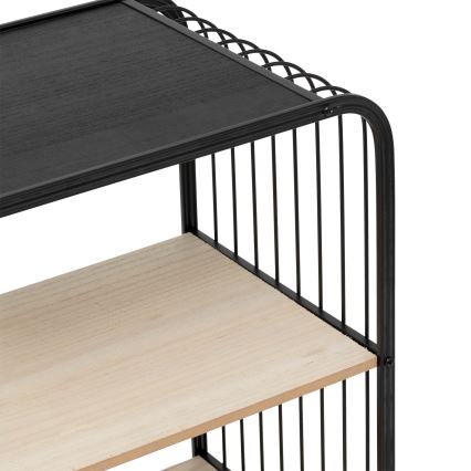 5five - Serviertisch/mobiles Regal COLGE 74x43 cm schwarz/beige