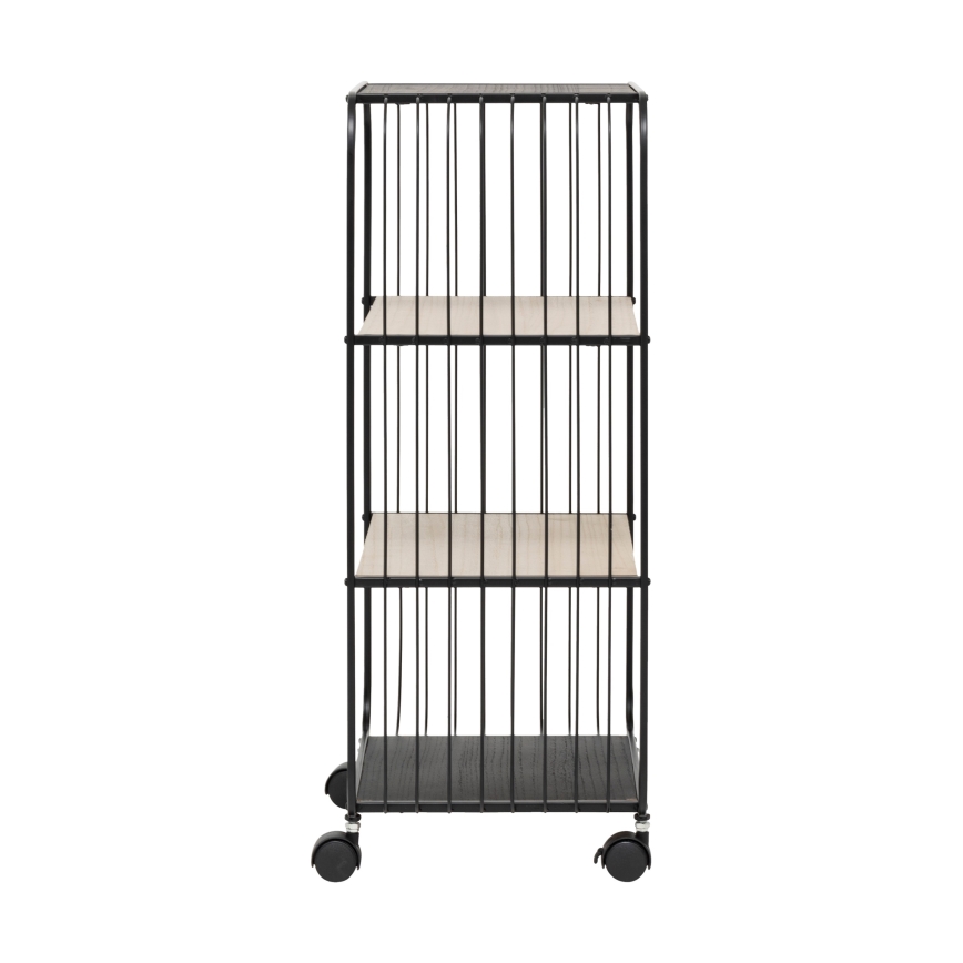 5five - Serviertisch/mobiles Regal COLGE 74x43 cm schwarz/beige