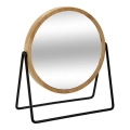 5five - SWING Kosmetikspiegel, 20,5x17,5 cm, rund, aus Bambus