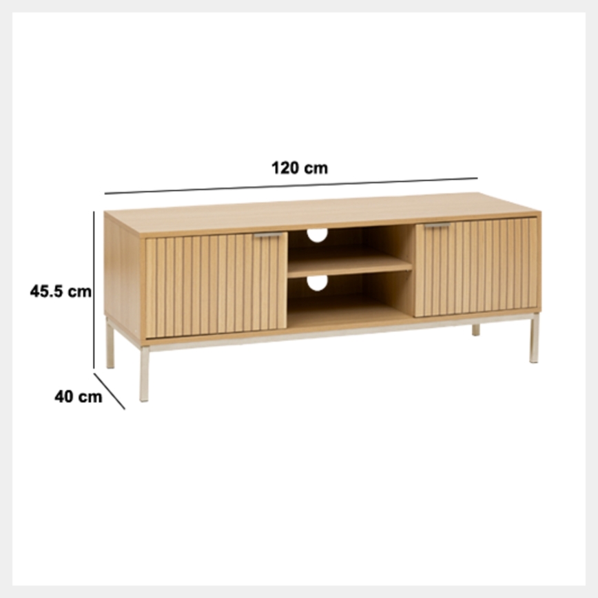 5five - TV-Tisch KUBI 120x40 cm braun
