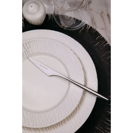 62-teiliges Speiseservice, weiß/silber, Porzellan