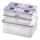 7er-Set Lebensmittel-Vorratsdosen LOCK blau/transparent