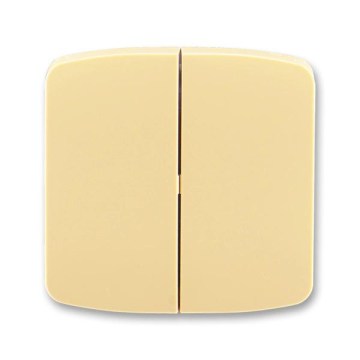 ABB 3558A-A652 D - Geteilte Schalterblende TANGO beige