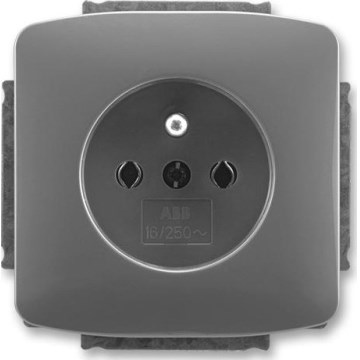 ABB 5518A-A2349 S2 - Rahmenlose Haushaltssteckdose TANGO 250V dunkelgrau