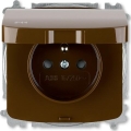 ABB 6619A-A06997 H - Haushaltssteckdose  ohne Rahmen TANGO 250V IP44 braun