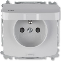 ABB 6619A-A06997 S - Haussteckdose ohne Rahmen TANGO 250V IP44 grau