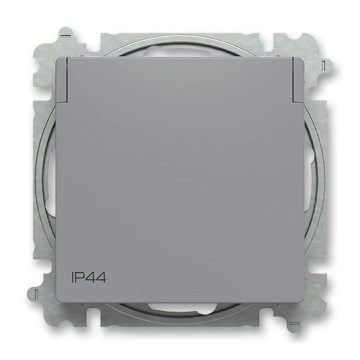 ABB 6619T-A06995 241 - Haushaltssteckdose ohne Abdeckrahmen ZONI 250V IP44 grau