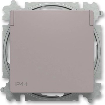 ABB 6619T-A06995 244 - Einbausteckdose ohne Rahmen ZONI 250V IP44 greige
