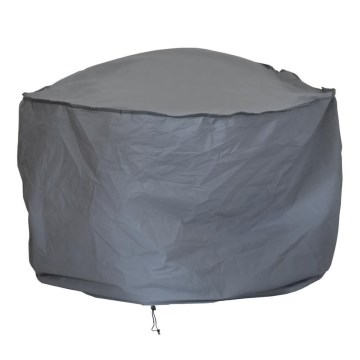 Abdeckhaube für Feuerstelle 93x58 cm, grau