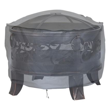 Abdeckhaube für Feuerstelle 93x58 cm, grau
