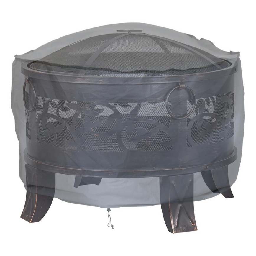 Abdeckhaube für Feuerstelle 93x58 cm, grau