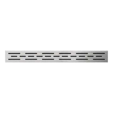 Abflussrinne 59,5x2,3 cm Edelstahl/Silber