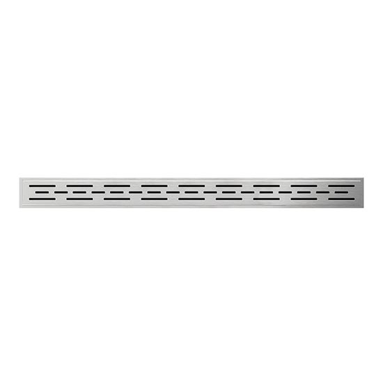 Abflussrost 90 cm, Edelstahl/silber