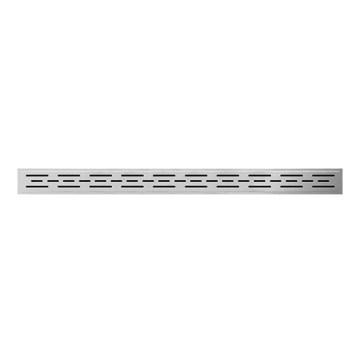 Ablaufrinne 100 cm Edelstahl/Silber