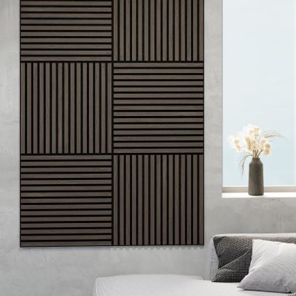 ADA 4x Akustikpanel DANVIKEN 60x60 cm Walnuss