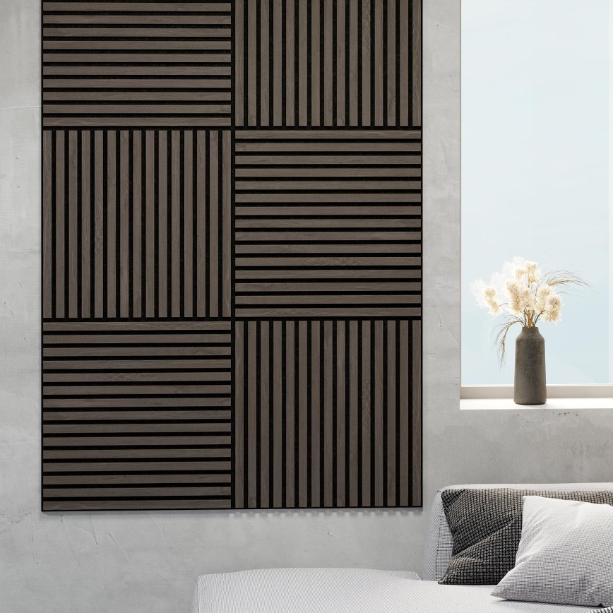 ADA 4x Akustikpanel DANVIKEN 60x60 cm Walnuss